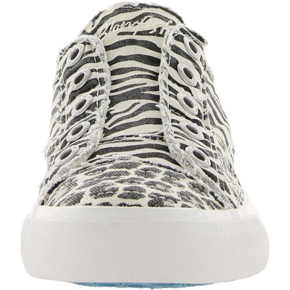 Blowfish Womens Play Black-Ivory Canvas Slip On Trainers Sneakers Shoes NWT - Picture 2 of 3
